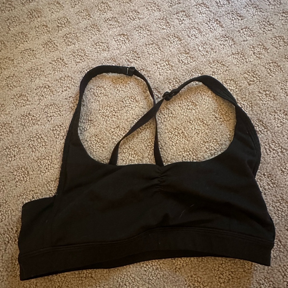 Black Lulu Women's Sports Bra
